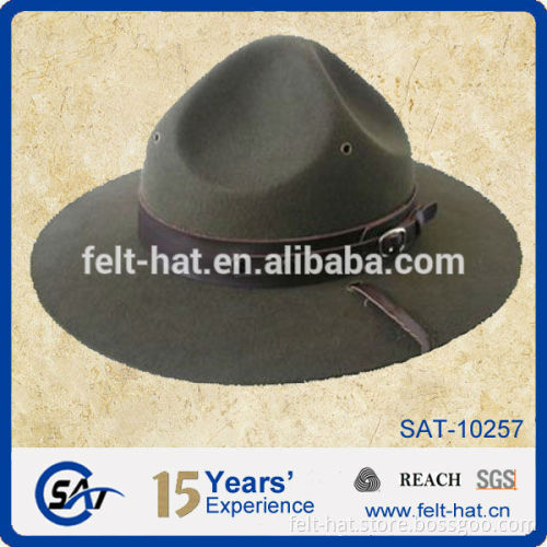 quanlity pure wool felt military hat